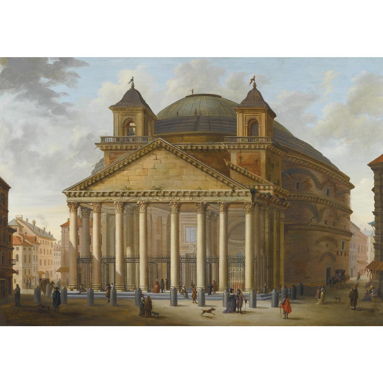 Dipinto: Veduta del Pantheon 